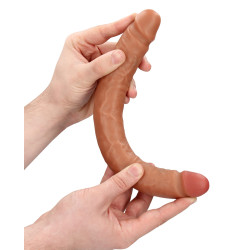Real Rock Double Gode Straight Slim 30.5 x 3.5cm Marron